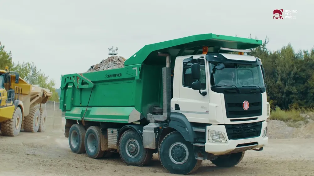 A Tatra truck at work in the Czatkowice limestone quarry